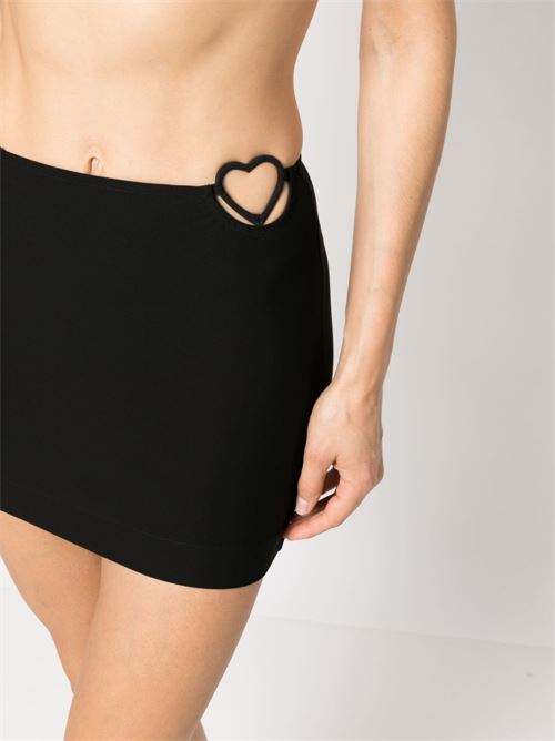 Miniskirt with heart details NENSI DOJAKA | SKT020BLACK